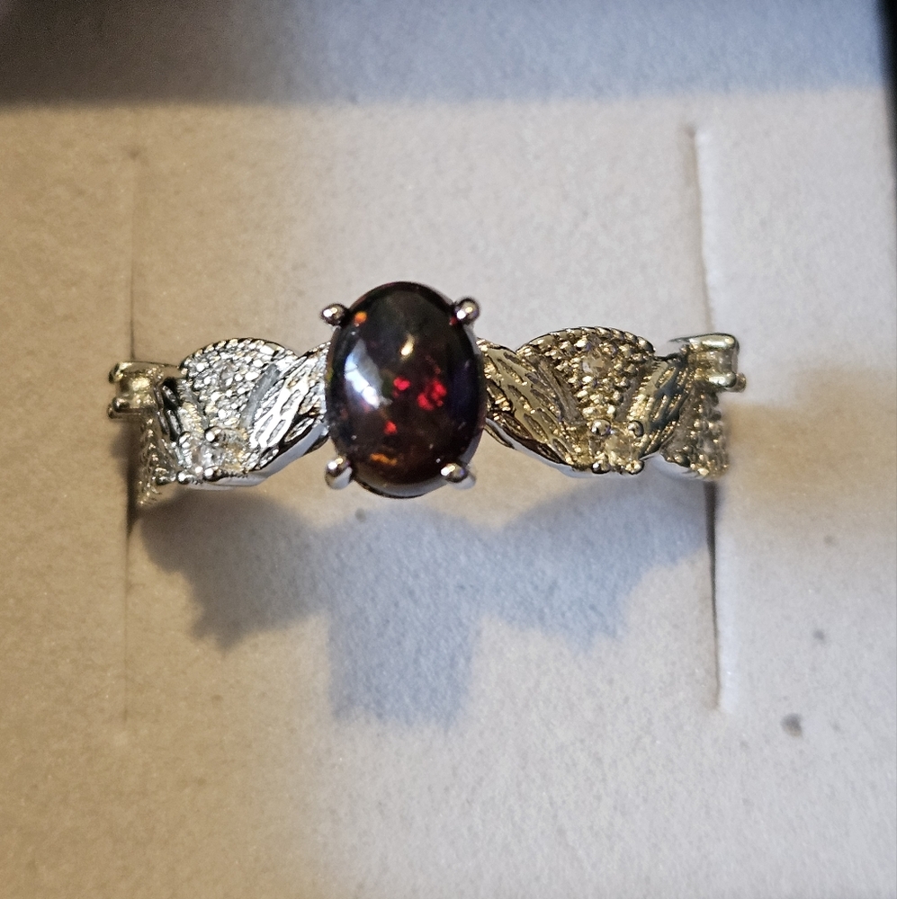 Black Opal Ring